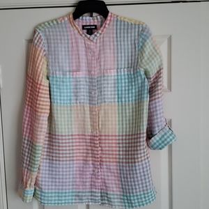 Land's End Roll/Long Sleeve Tunic Top